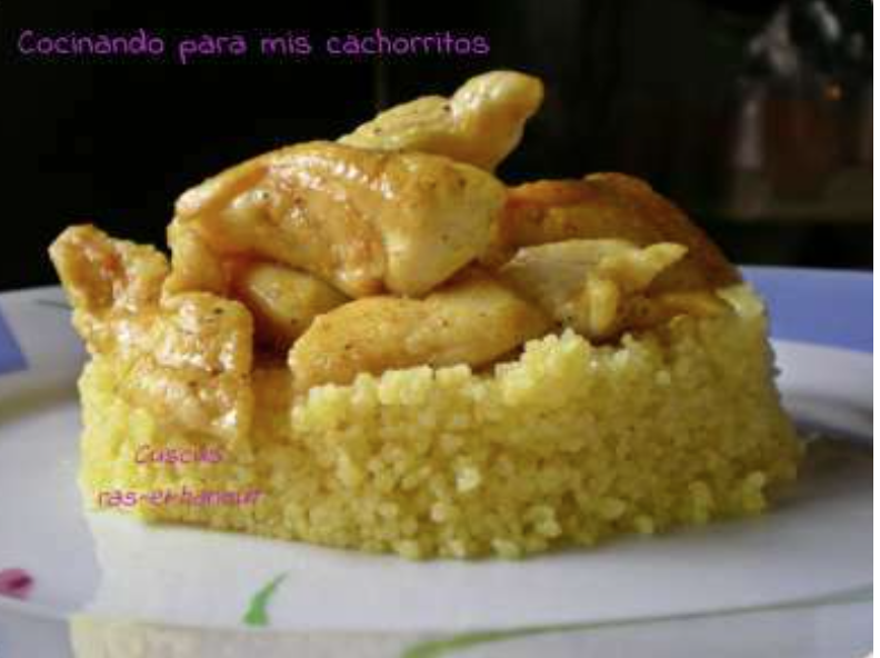 Ensalada de pimientos asados atún y huevo con cuscús ras-el-hanout